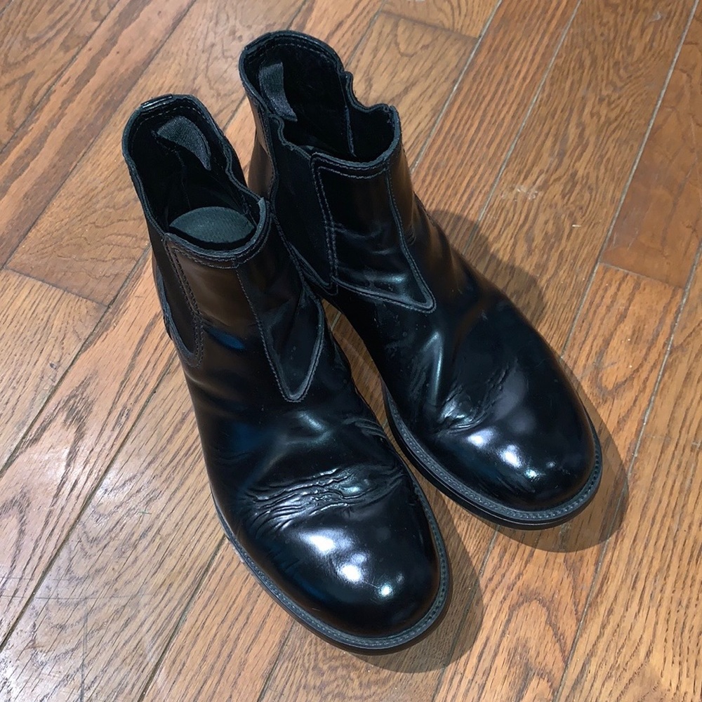 Prada Black Leather Boots